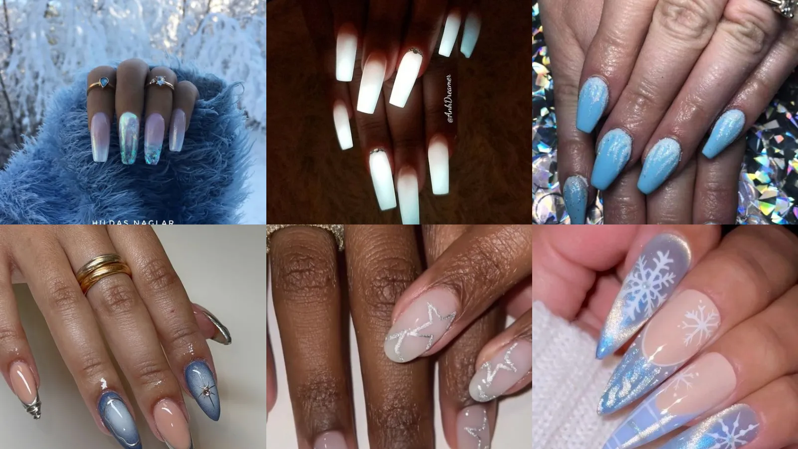 24+ Icy Inspired Winter Nail Designs Hot Enough to Melt