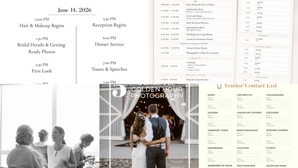 20+ Wedding Day Timeline Template Ideas That Save Hours
