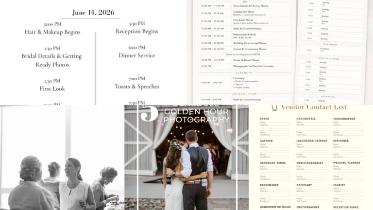 20+ Wedding Day Timeline Template Ideas That Save Hours