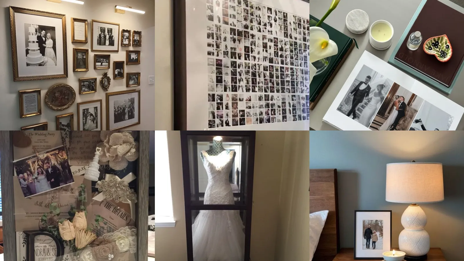 20+ Stunning Wedding Photo Display Home Ideas