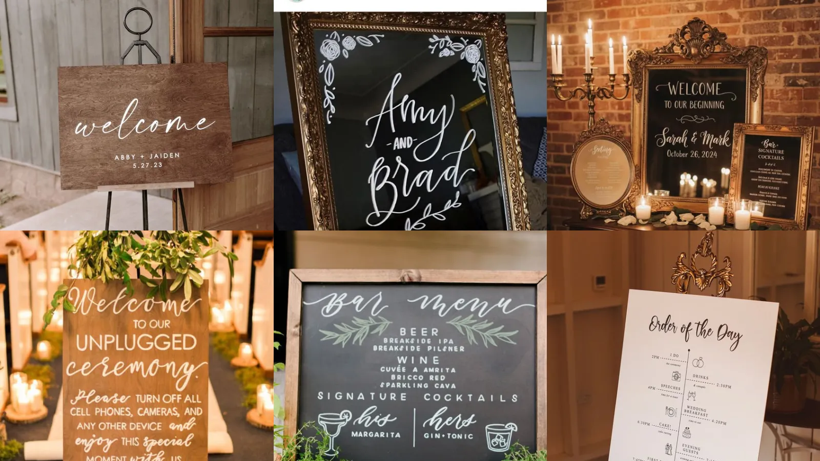 20+ Stunning Wedding Sign Ideas DIY Anyone Can Master