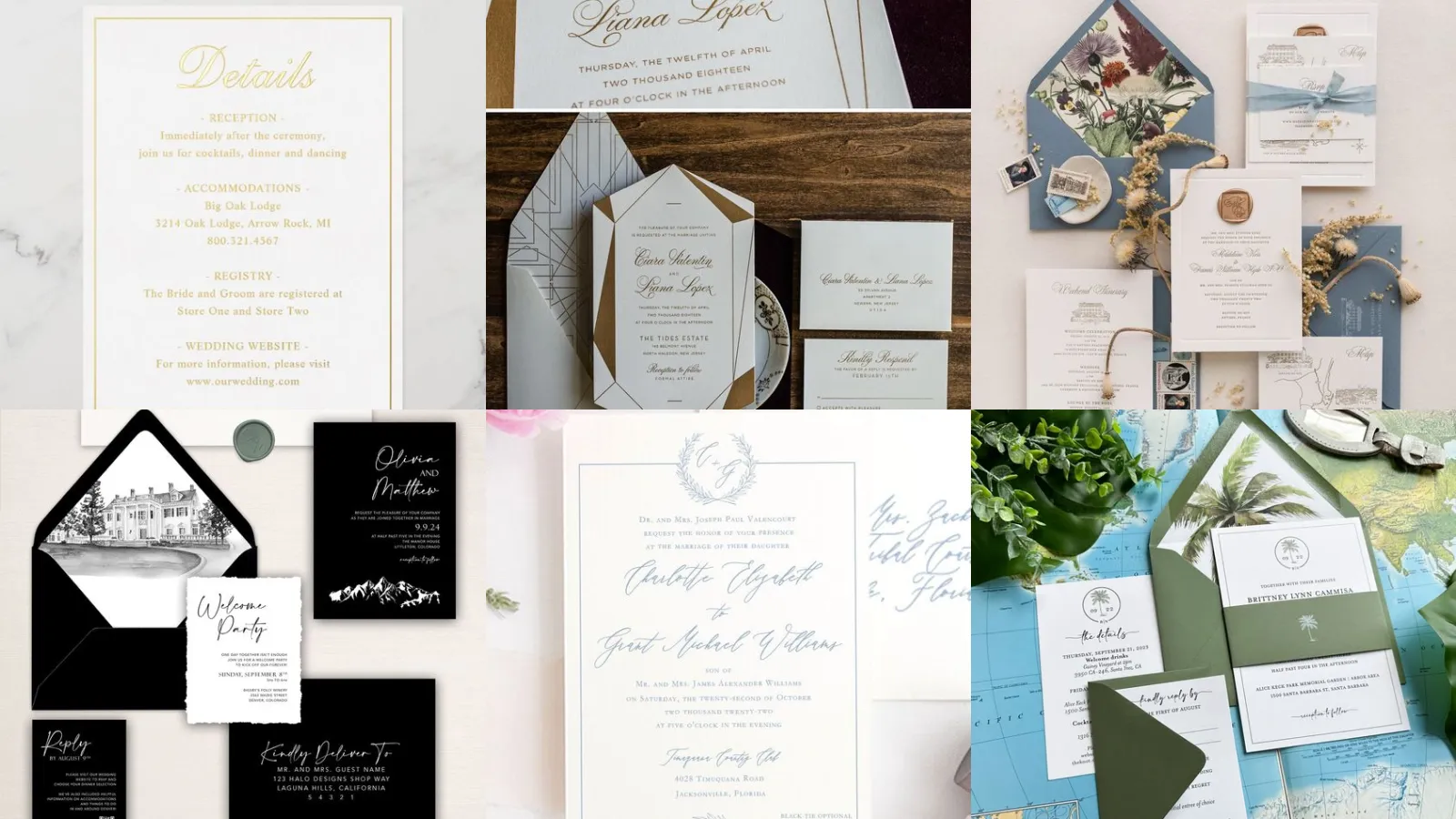 20+ Stunning Invitation Suite Details Card Ideas That Impress