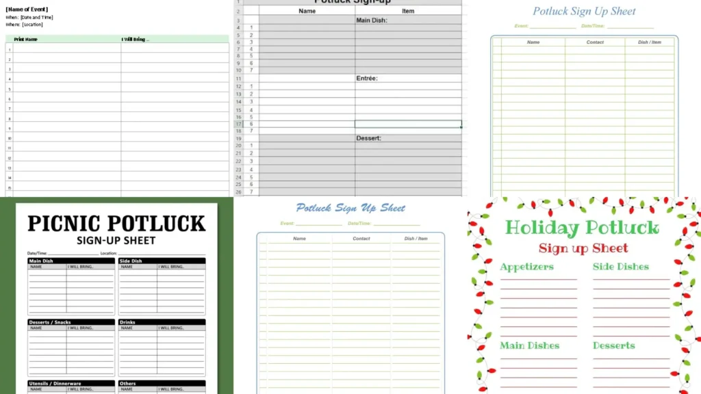 20+ Genius Potluck Sign Up Ideas That Actually Work