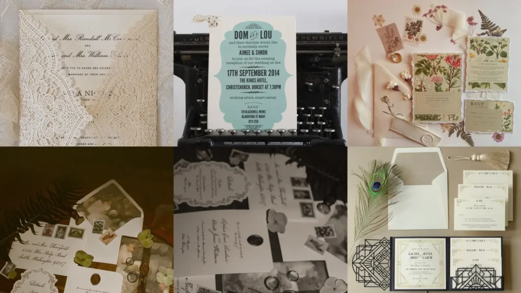 20+ Charming Vintage Invitation Suite Ideas Guests Adore