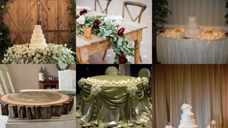18+ Stunning Wedding Cake Table Decor Ideas That Steal