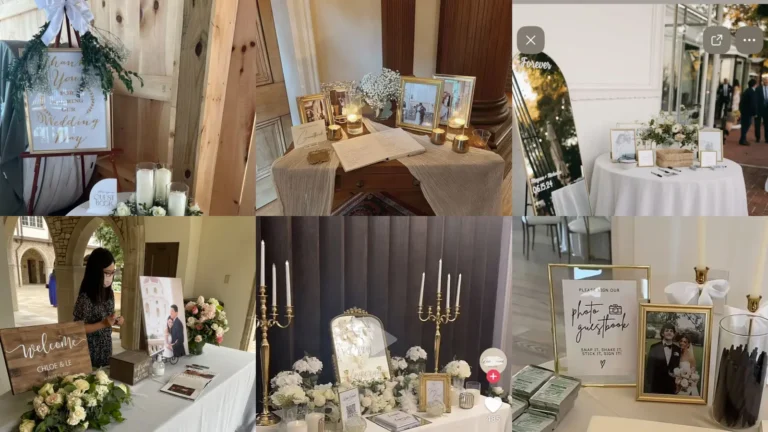 17+ Beautiful Wedding Welcome Table Ideas You Need to See