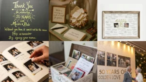 20 50th Anniversary Guest Book Ideas and Display Details to Inspire Your Celebration