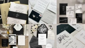 20 Black and White Wedding Invitation Suite Ideas and Pretty Variations