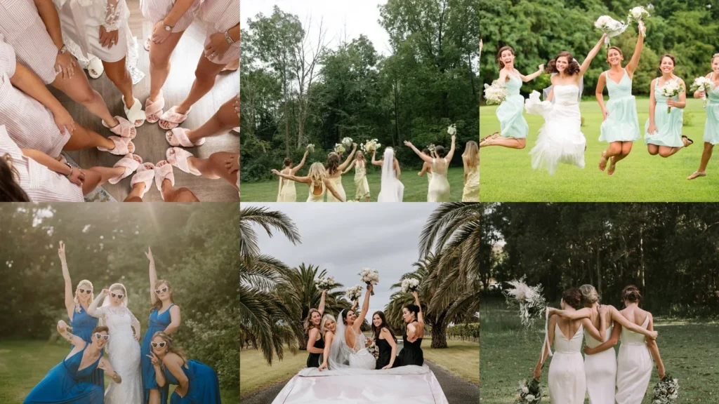 20 Bridesmaid Photo Ideas From Getting Ready to Group Hugs