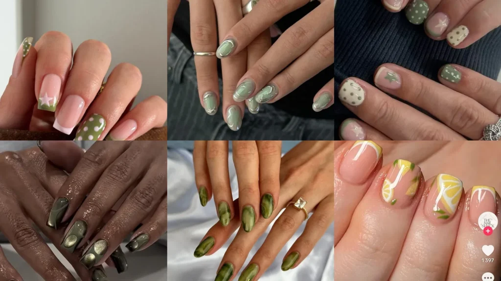 20 Celery Nails and More Green Nail Ideas to Save