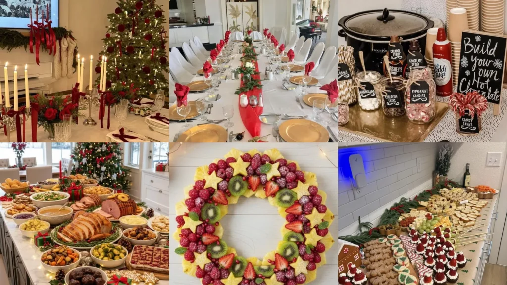 20 Christmas Luncheon Ideas With Festive Food and Pretty Table Details