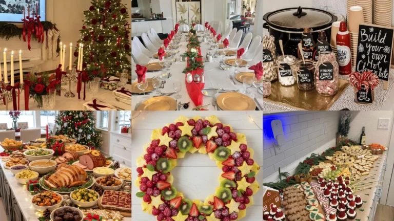 20 Christmas Luncheon Ideas With Festive Food and Pretty Table Details