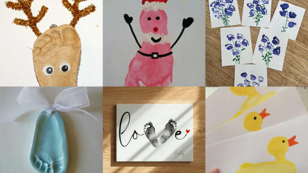 20 Footprint Crafts and Handprint Ideas for Cute Keepsakes