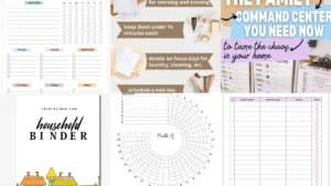 19+ Free Homemaking Printables That Organize Everything