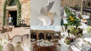 20 Modern Mediterranean Wedding Decor Ideas With Flowers, Citrus and Greenery