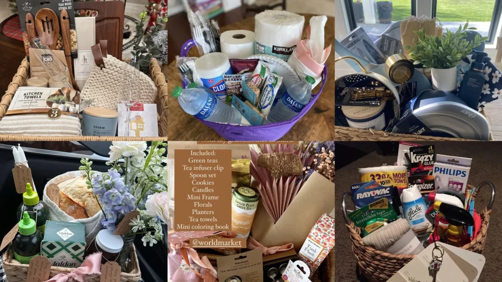 20 Moving Day Housewarming Basket Ideas With Useful and Pretty Extras