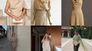19 Neutral Wedding Guest Outfits With Pretty Dresses and Dressy Separates