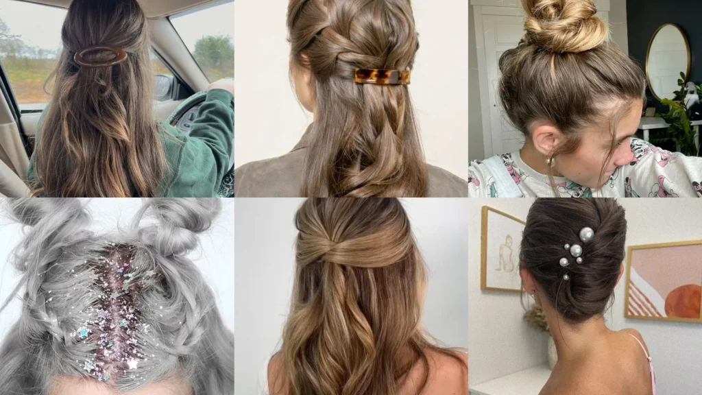 20 Oversized Barrette Hairstyles and Pretty Hair Accessory Ideas