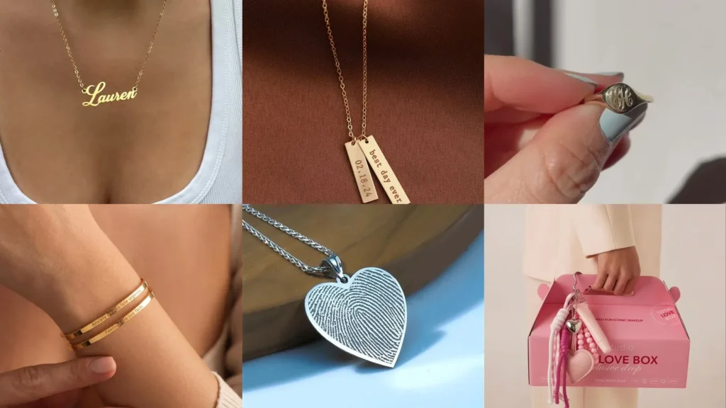 20 Personalized Jewelry Gifts for Her and Pretty Gift Details