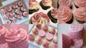 20 Pink Cupcake Decorating Ideas From Pretty Swirls to Party Toppers