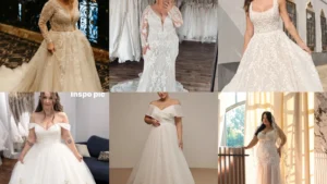 20 Plus Size Wedding Dresses With Pretty Florals, Sparkle and Statement Sleeves