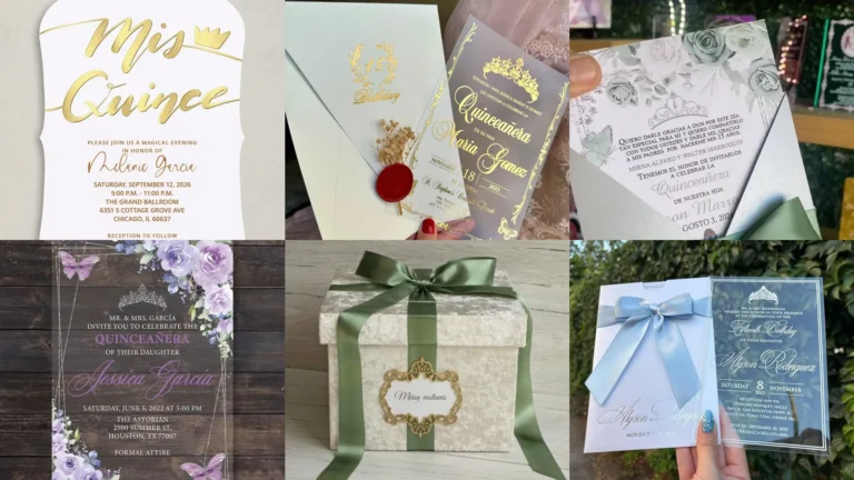 20 Quinceanera Invitations and Pretty Details to Inspire Yours