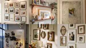 20 Wedding Photo Gallery Wall Ideas With Pretty Frames and Personal Details